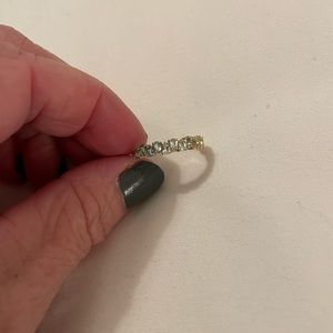 Solid Gold Ombré Birthstone Ring-Aquamarine size 6